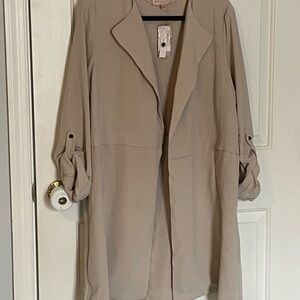 Philosophy Tan Trench Coat 1X